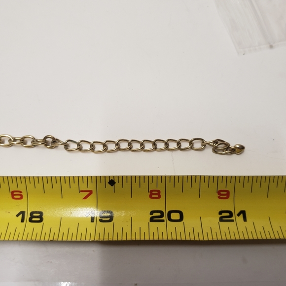 Stunning Ruby Red Tear Drop & Square Gold Statement Necklace - Picture 8 of 8